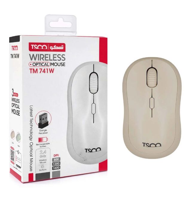تصویر  ماوس بی سیم تسکو مدل TM 741W
