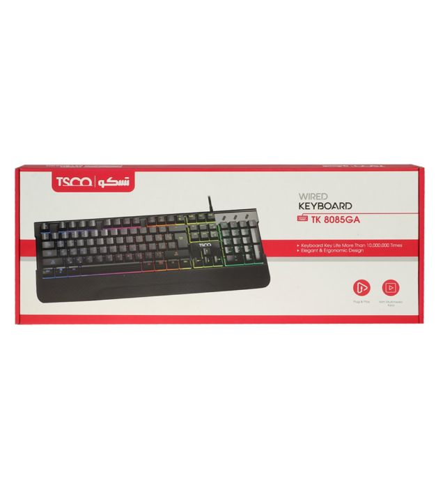 تصویر  کیبورد باسیم تسکو مدل TK 8085GA