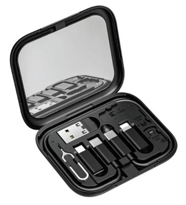تصویر  کابل تبدیل USB به USB-C /USB-C به  USB / micro USB / Lightning بیوا مدل C-18 طول 28 سانتی متر