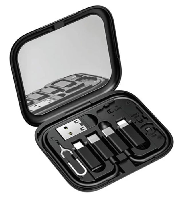 تصویر  کابل تبدیل USB به USB-C /USB-C به  USB / micro USB / Lightning بیوا مدل C-18 طول 28 سانتی متر