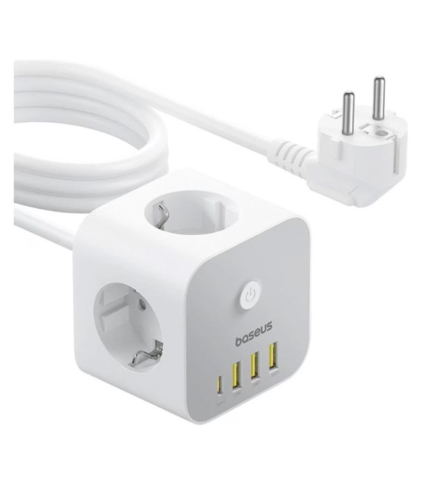 تصویر  شارژر رومیزی 20W باسئوس مدل PowerCombo Cube