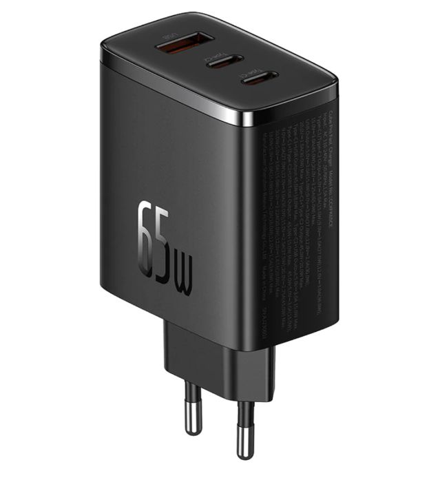 تصویر  شارژر دیواری 65W باسئوس مدل Cube Pro