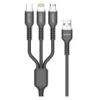 تصویر  کابل شارژ 3 در 1 آمایا مدل ACD-X30C طول 1.2 متر