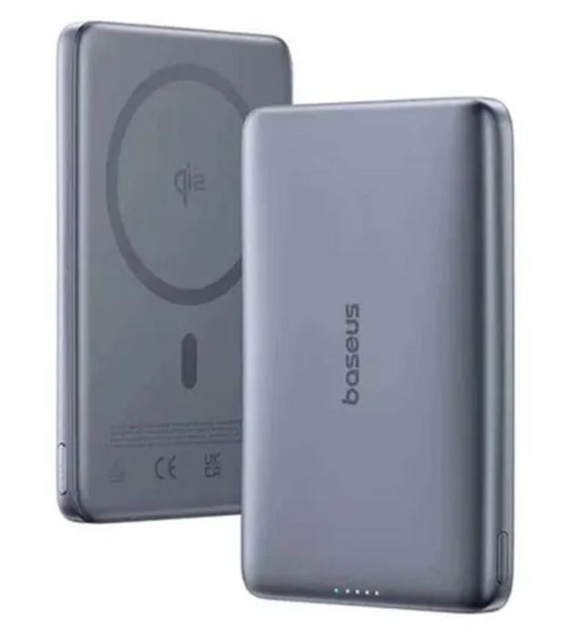 تصویر  پاوربانک 27W وایرلس باسئوس مدل PicoGo AM41 Ultra Slim Qi2 Magnetic ظرفیت 10000 میلی آمپر ساعت