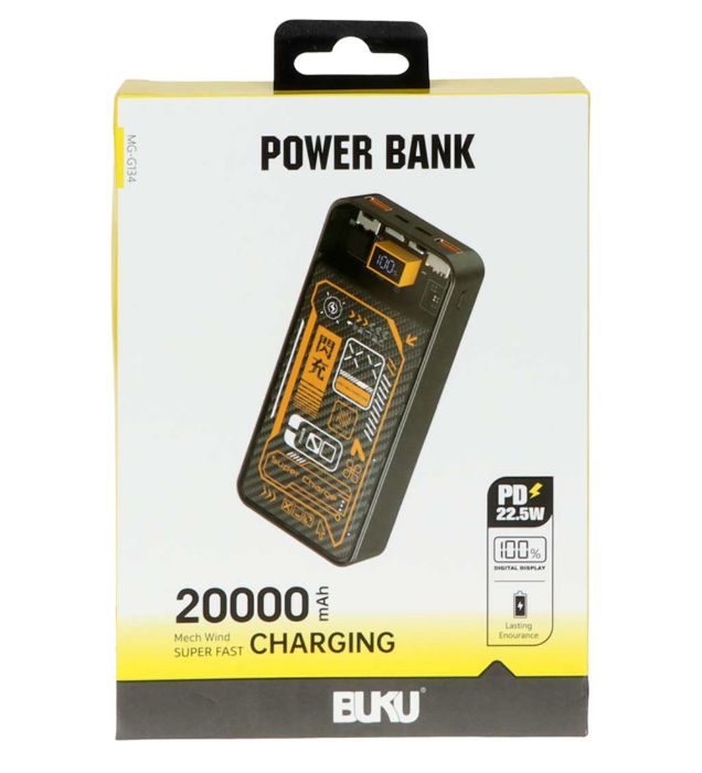 تصویر  پاوربانک 22.5W بوکو مدل MG-G134 ظرفیت 20000 میلی آمپر ساعت