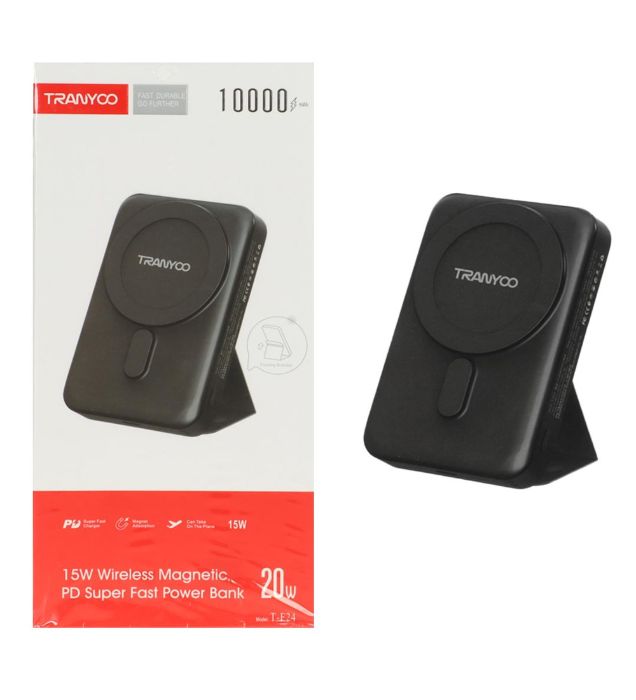 تصویر  پاوربانک 20W ترانیو مدل T-F24 ظرفیت 10000 میلی آمپر ساعت