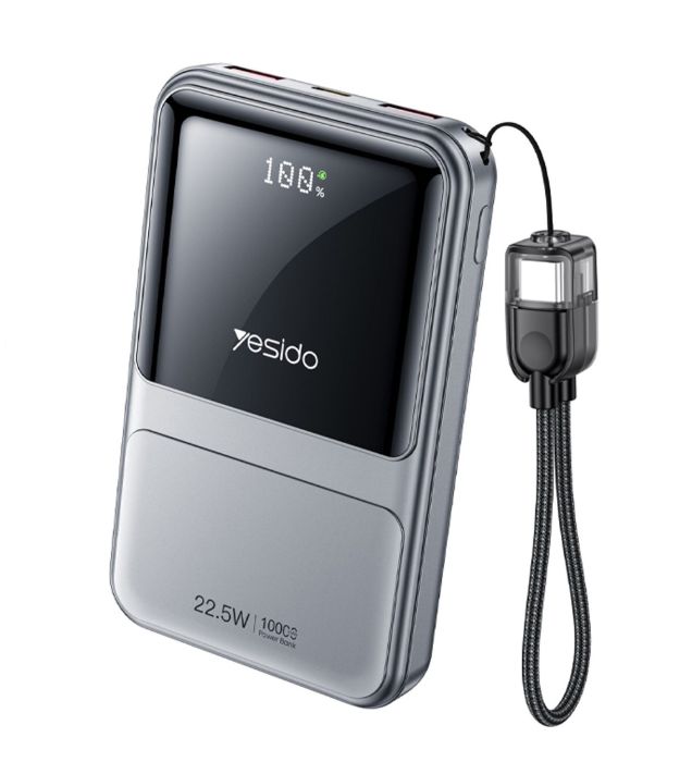 تصویر  پاوربانک 22.5W یسیدو مدل YP96 ظرفیت 20000 میلی آمپر ساعت