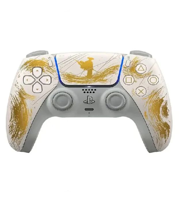 تصویر  دسته PS5 مدل DualSense Ghost of Yotei Gold Limited Edition طلایی