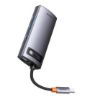 تصویر  هاب 6 پورت باسئوس مدل Metal Gleam CAHUB-CW0G