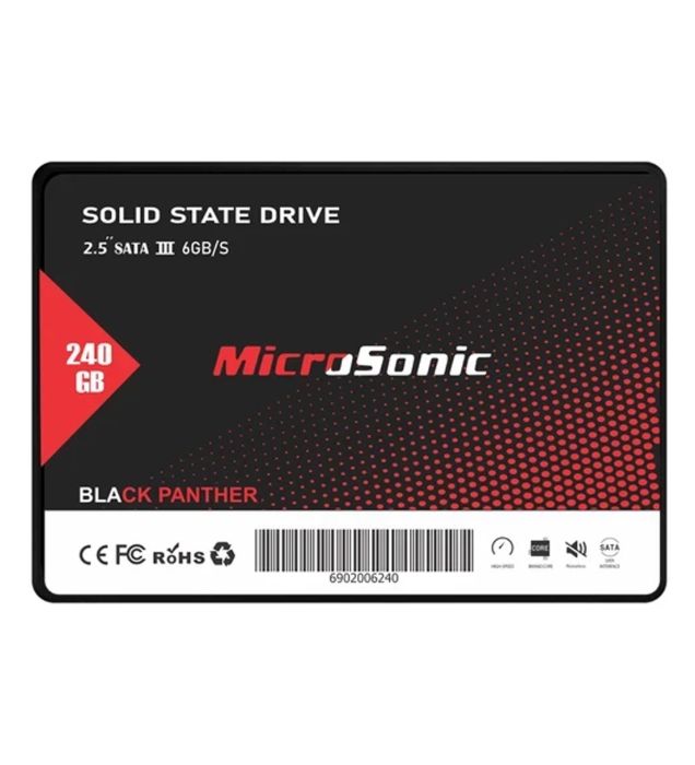 تصویر  هارد SSD اینترنال میکروسونیک مدل Panther ظرفیت 240 گیگابایت