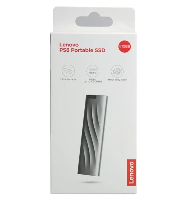 تصویر  هارد اکسترنال SSD لنوو مدل PS8 ظرفیت 512 گیگابایت
