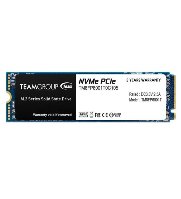 تصویر  هارد اینترنال اس اس دی تیم گروپ مدل MP33 NVMe M.2 ظرفیت 1 ترابایت