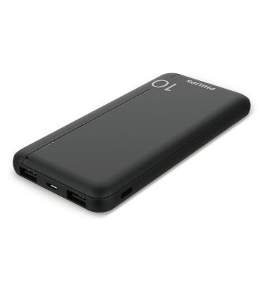 تصویر  پاوربانک فیلیپس 20W مدل DLP1812PB ظرفیت 10000 میلی آمپر ساعت
