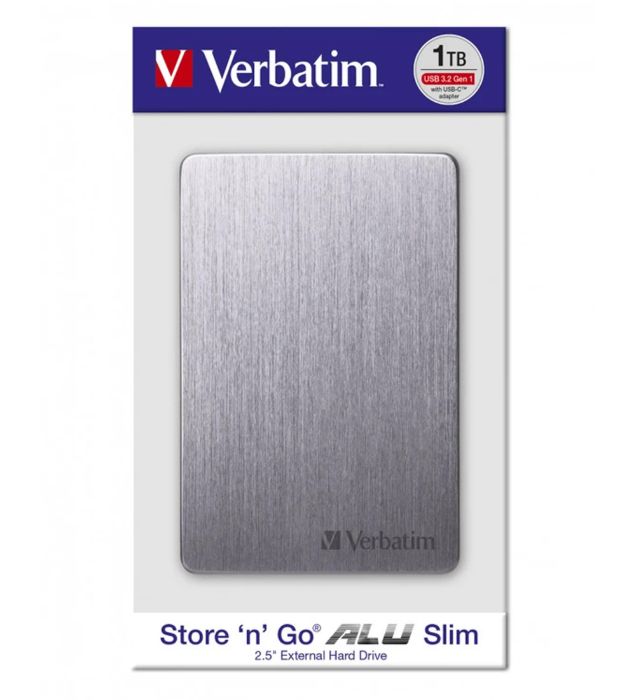 تصویر  هارد اکسترنال ورباتیم مدل Store n Go ALU Slim ظرفیت 1 ترابایت