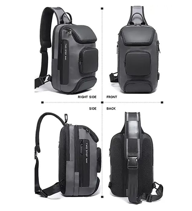 تصویر  کیف کراس بادی ضد آب دارای USB بنج مدل BG-7086