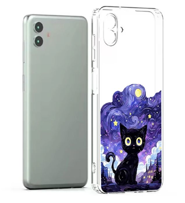 تصویر  کاور طرح Purple Cat برای گوشی اپل Iphone 16