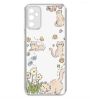 تصویر  کاور طرح Cat & Flower برای گوشی سامسونگ Galaxy A34