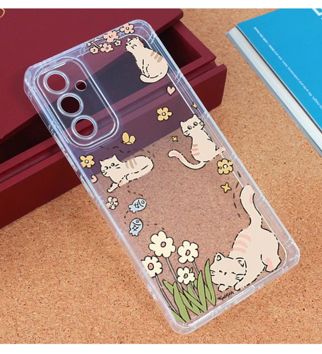 تصویر  کاور طرح Cat & Flower برای گوشی سامسونگ Galaxy A34