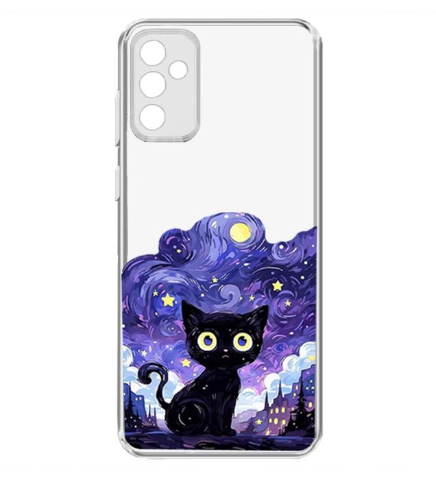 تصویر  کاور طرح Purple Cat برای گوشی سامسونگ Galaxy A34