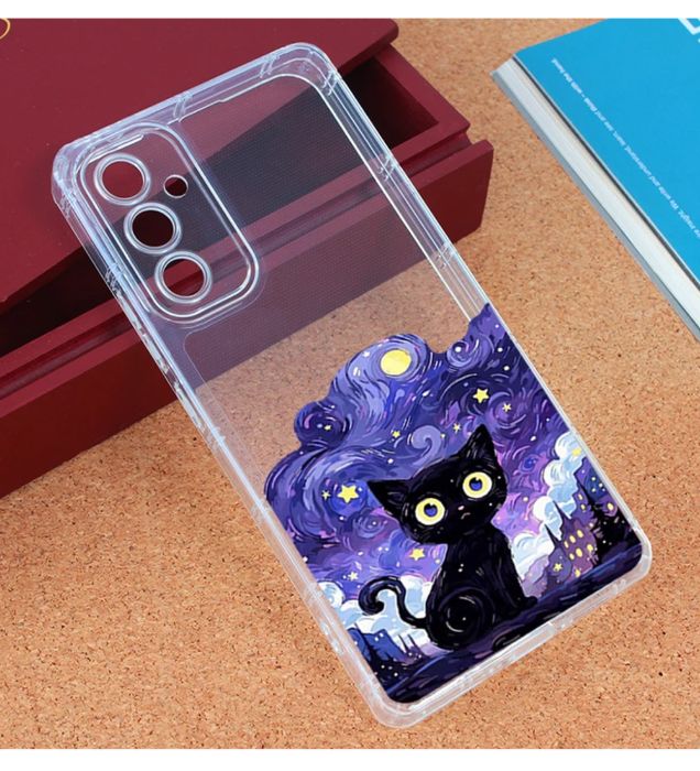 تصویر  کاور طرح Purple Cat برای گوشی سامسونگ Galaxy A34