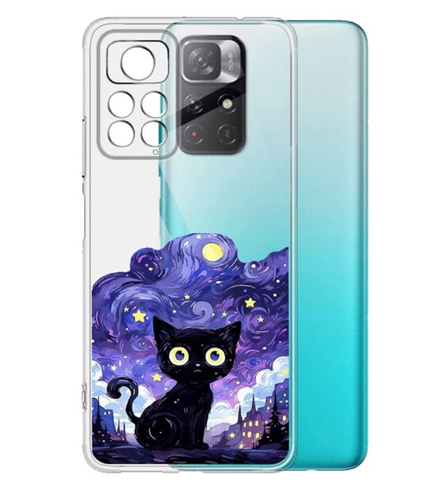 تصویر  کاور طرح Purple Cat برای گوشی شیائومی Redmi Note 11 Pro