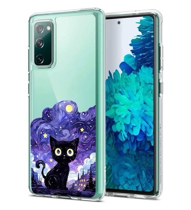 تصویر  کاور طرح Purple Cat برای گوشی سامسونگ Galaxy S20 Fe