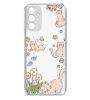 تصویر  کاور طرح Cat & Flowers برای گوشی سامسونگ Galaxy A25