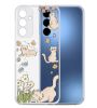تصویر  کاور طرح Cat & Flowers برای گوشی سامسونگ Galaxy A35