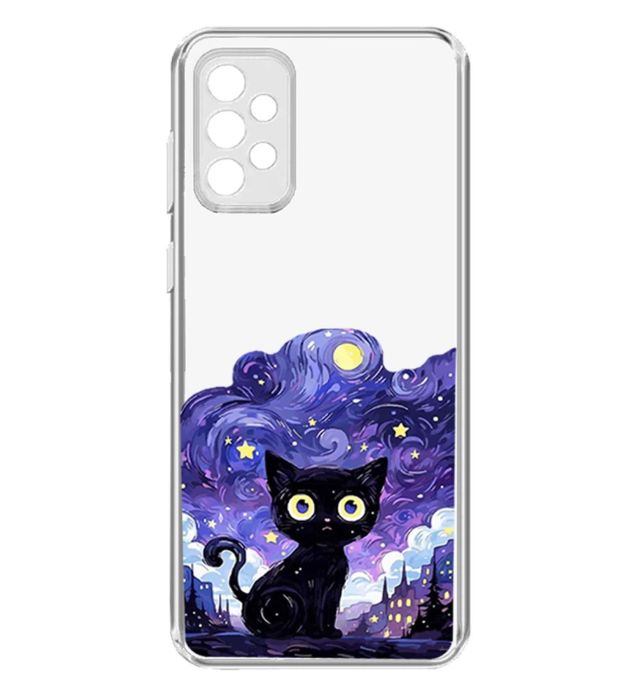 تصویر  کاور طرح Purple Cat برای گوشی سامسونگ Galaxy A73