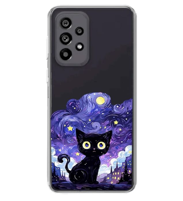 تصویر  کاور طرح Purple Cat برای گوشی سامسونگ Galaxy A73