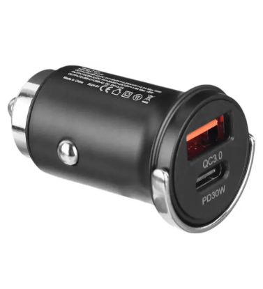 تصویر  شارژر فندکی 30W فست و PD دو پورت ایکس انرژی مدل X-530