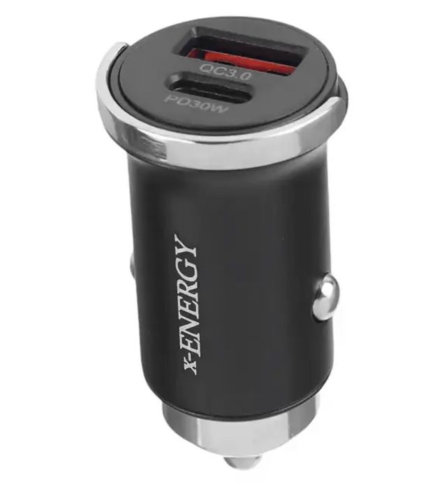 تصویر  شارژر فندکی 30W فست و PD دو پورت ایکس انرژی مدل X-530