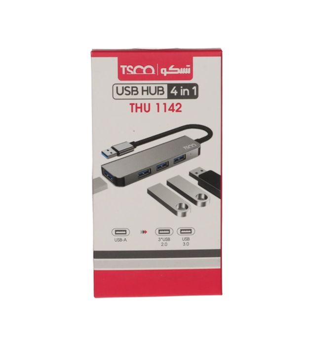 تصویر  هاب 4 پورت USB تسکو مدل THU 1142
