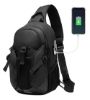تصویر  کیف کراس بادی ضد آب دارای USB بنج مدل BG-77120