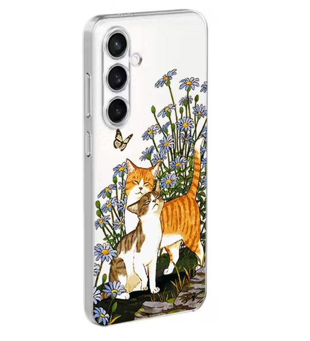 تصویر  کاور طرح Cat & Butterfly برای گوشی سامسونگ Galaxy A17