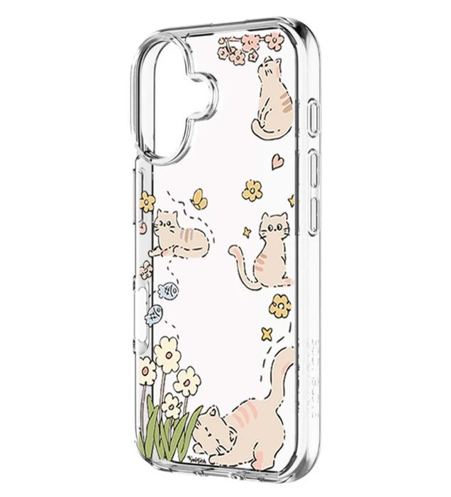تصویر  کاور طرح Cat & Flower برای گوشی اپل Iphone 17