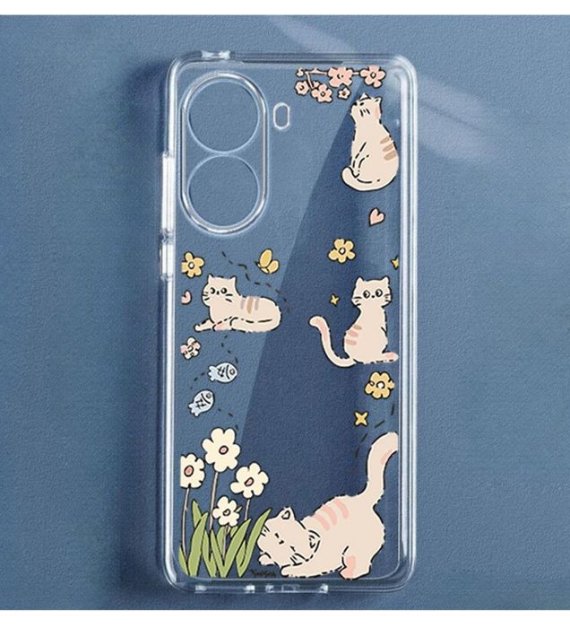 تصویر  کاور طرح Cat & Flower برای گوشی شیائومی Poco X7 Pro