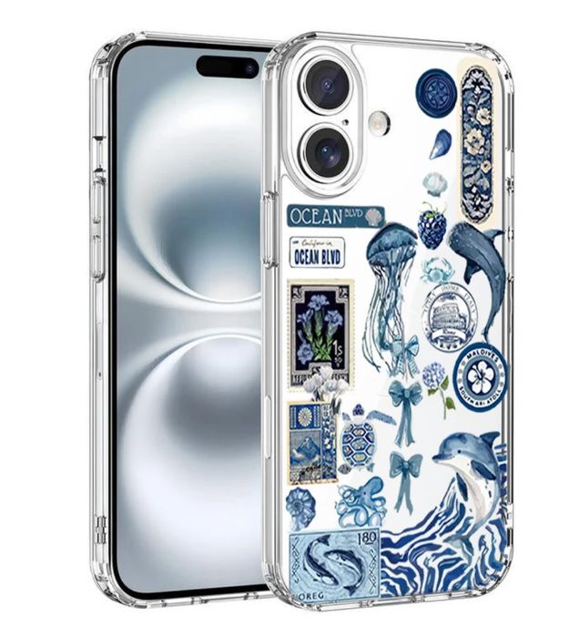 تصویر  کاور طرح Blue Summer برای گوشی اپل IPhone 16 Plus