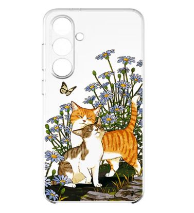 تصویر  کاور طرح Cat & Butterfly برای گوشی سامسونگ Galaxy S25 FE