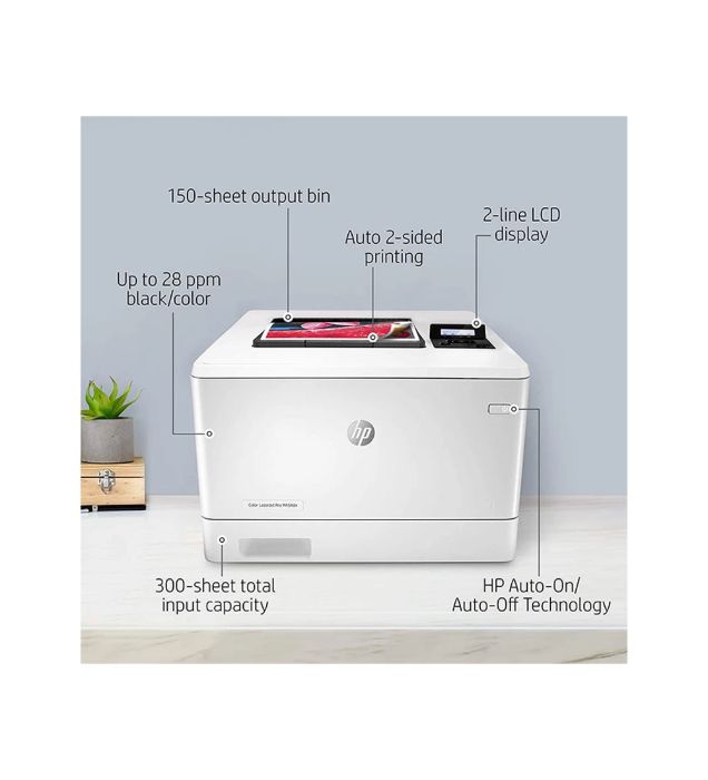 تصویر  پرینتر لیزری رنگی اچ پی مدل Color LaserJet Pro M454dn
