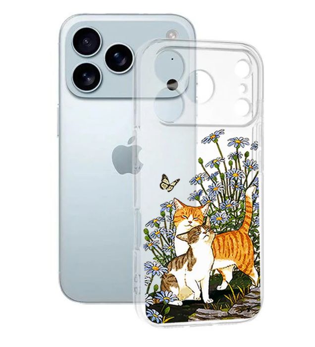 تصویر  کاور طرح Cat & Butterfly برای گوشی اپل Iphone 17 Pro Max