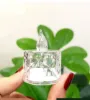 تصویر  شمع ال ای دی کریستالی شفاف مدل Diamond مجموعه 2 عددی