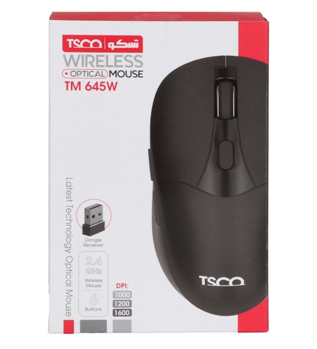 تصویر  ماوس بی سیم تسکو مدل TM 645W