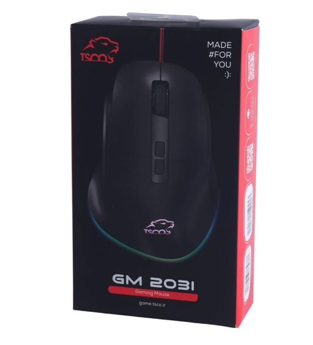 تصویر  ماوس باسیم گیمینگ تسکو مدل GM 2031
