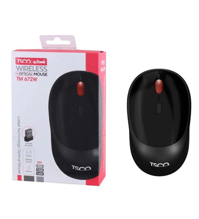 تصویر  ماوس بی سیم تسکو مدل TM 672W