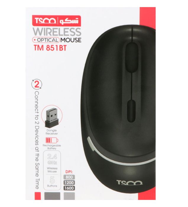 تصویر  ماوس بی سیم تسکو مدل TM 851BT