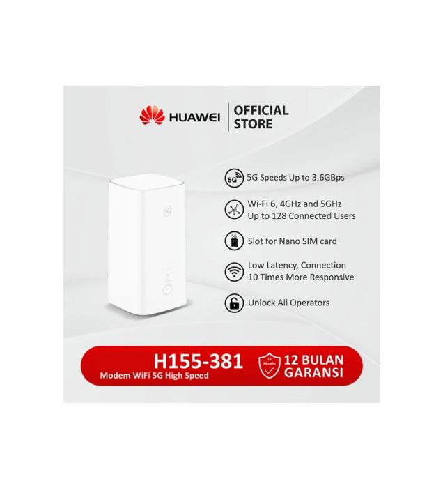 تصویر  مودم 5G-TD-LTE هواوی مدل H155-381 CPE5