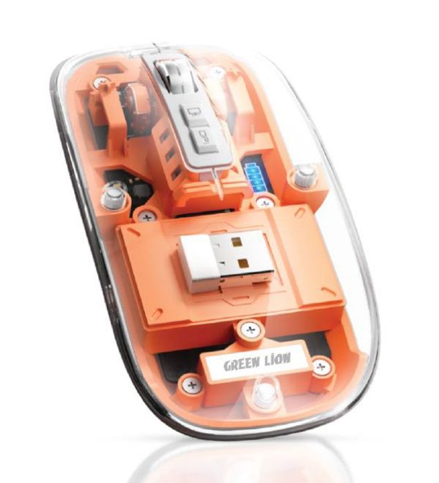تصویر  ماوس بی سیم گرین لاین مدل Transparent Mouse