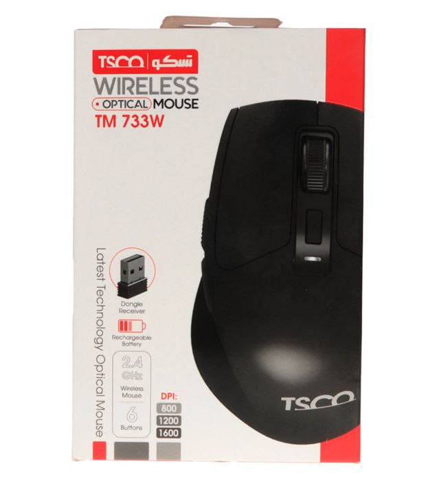 تصویر  ماوس بی سیم تسکو مدل TM 733W