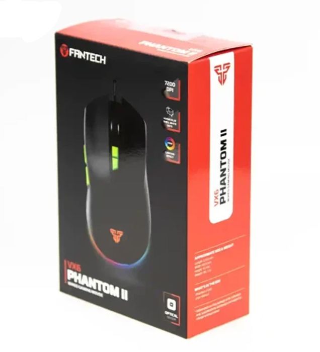 تصویر  ماوس با سیم گیمینگ فنتک مدل PHANTOM II VX6